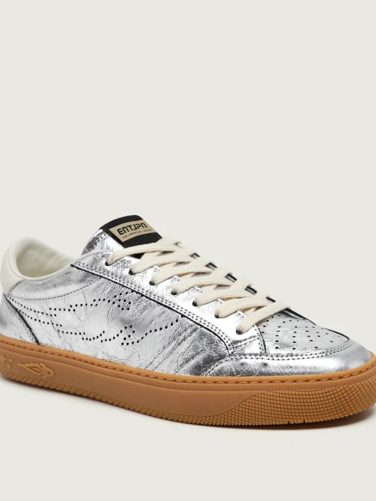 Zdjęcie produktu Enterprise Japan Skórzane sneakersy JUPITER ROCKET 10 srebrny