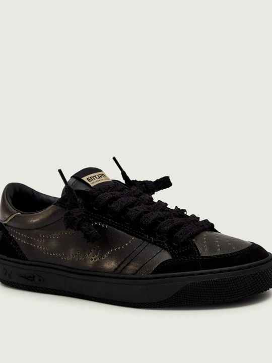 Zdjęcie produktu Enterprise Japan Skórzane sneakersy Jupiter Rocket 4 | zamsz czarny