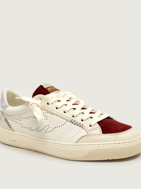 Zdjęcie produktu Enterprise Japan Skórzane sneakersy Jupiter Rocket 4 | zamsz ecru