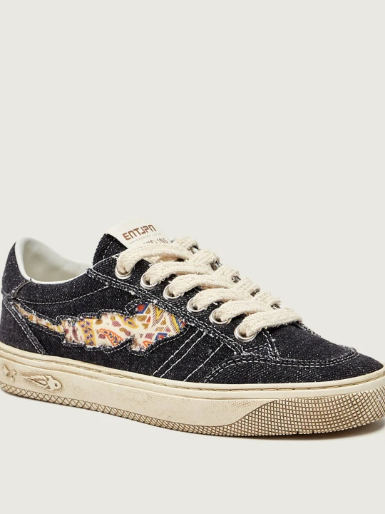 Zdjęcie produktu Enterprise Japan Sneakersy JUPITER ROCKET 12 | denim | z dodatkiem skóry czarny