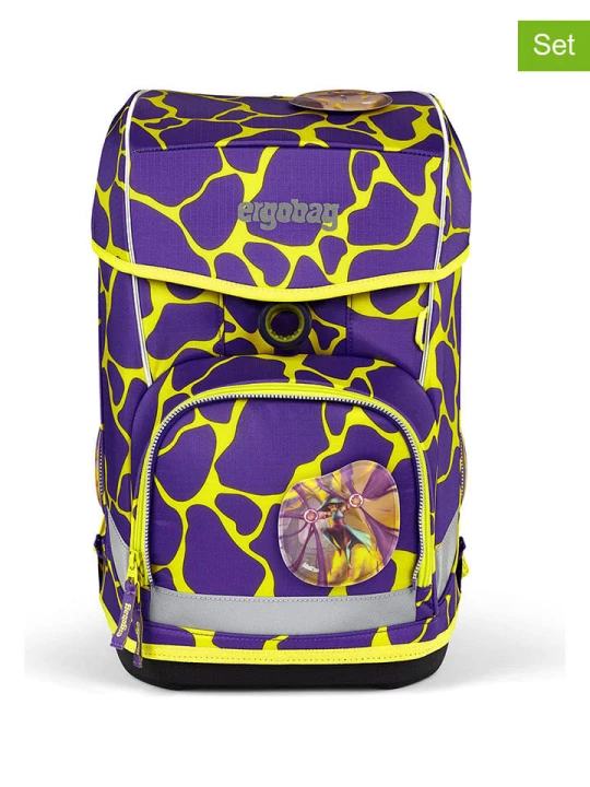 Zdjęcie produktu Ergobag 6-częściowy zestaw szkolny w kolorze fioletowym rozmiar: onesize