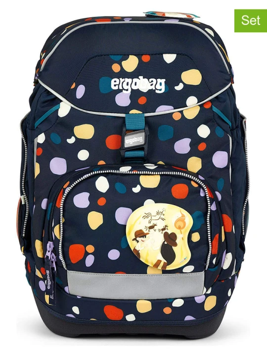 Zdjęcie produktu Ergobag 6-częściowy zestaw szkolny w kolorze granatowym rozmiar: onesize