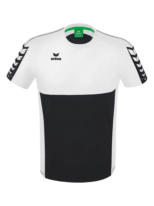 Zdjęcie produktu erima Koszulka sportowa "Six Wings" w kolorze czarno-białym rozmiar: XL