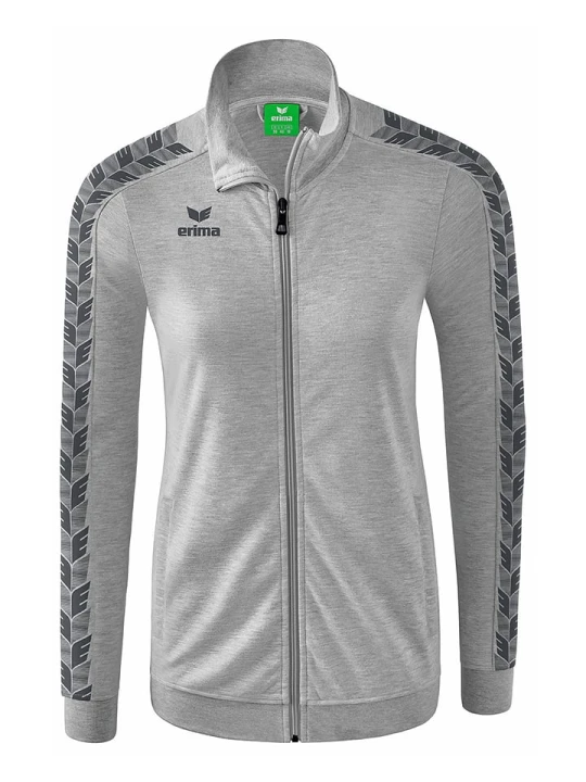 Zdjęcie produktu erima Kurtka sportowa "Essential Team" w kolorze szarym rozmiar: 38