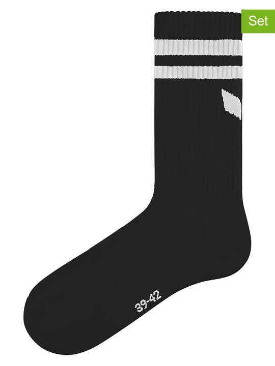 Zdjęcie produktu erima Skarpety (3 pary) "Wings" w kolorze czarnym rozmiar: 35-38