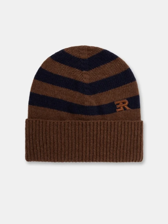 Zdjęcie produktu ERMANNO Firenze czapka beanie damska z wełną brązowy
