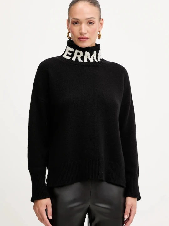 Zdjęcie produktu ERMANNO Firenze sweter wełniany czarny