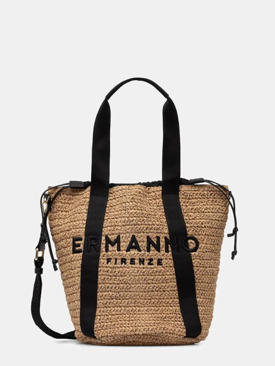 Zdjęcie produktu ERMANNO Firenze torebka crossbody damska skórzana beżowy