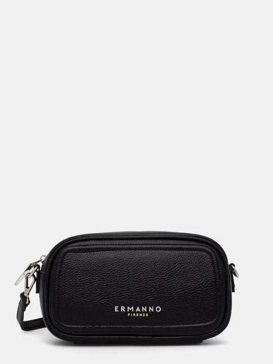 Zdjęcie produktu ERMANNO Firenze torebka crossbody damska z imitacji skóry czarny