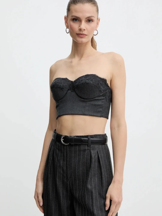 Zdjęcie produktu Ermanno Scervino LIFE top z dodatkiem wełny czarny