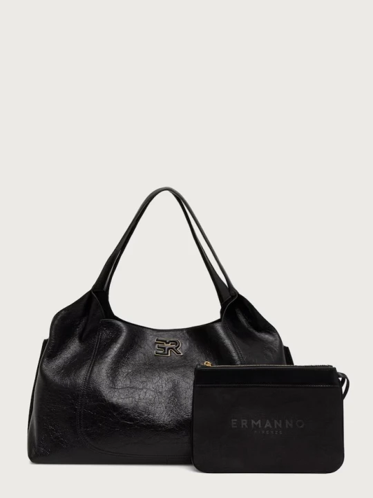 Zdjęcie produktu Ermanno Scervino LIFE torebka shopper damska skórzana czarny