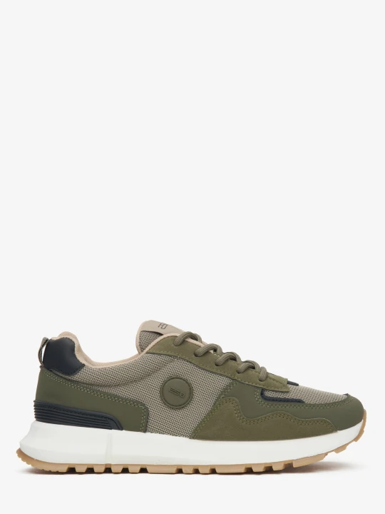 Zdjęcie produktu ES8: Zielone sneakersy damskie z miękkich tekstyliów i ekoskóry