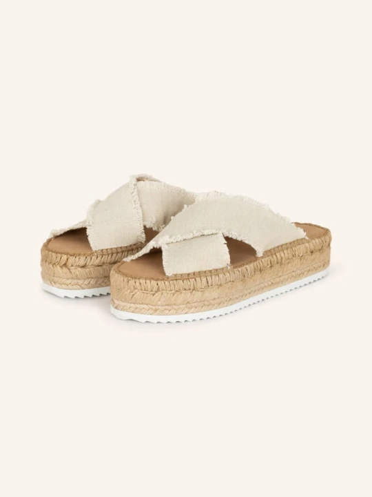 Zdjęcie produktu Espadrij L'originale Klapki Na Platformie Croisette beige