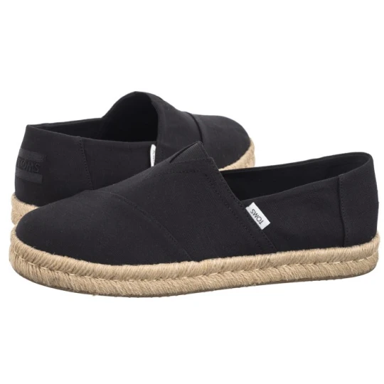 Zdjęcie produktu Espadryle Alp Rope 2.0 Black Recycled Cotton Slubby Woven 10019875 (TS38-b) Toms