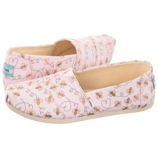 Zdjęcie produktu Espadryle Alpargata Barely Pink Foil Bee Mine Print 10017801 (TS20-a) Toms