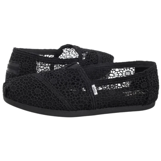 Zdjęcie produktu Espadryle Alpargata Black Moroccan Crochet 10016254 (TS47-a) Toms
