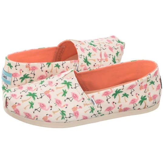 Zdjęcie produktu Espadryle Alpargata Natural Hawaiian Flamingos Print 10017798 (TS27-a) Toms
