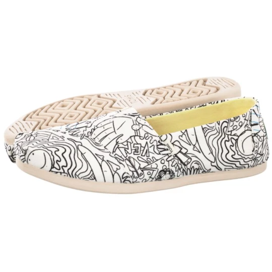 Zdjęcie produktu Espadryle Alpargata White Coloring Book Print 10016257 (TS18-a) Toms