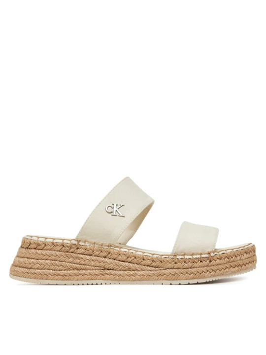Zdjęcie produktu Espadryle Calvin Klein Jeans Sporty Rope Mg Lth Webbing YW0YW01704 Beżowy