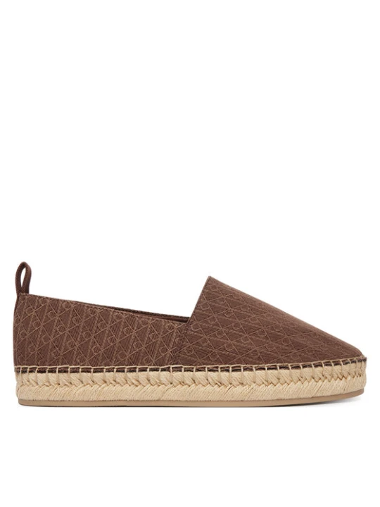 Zdjęcie produktu Espadryle Calvin Klein Oblique Espadrille Aop HW0HW02933 Brązowy