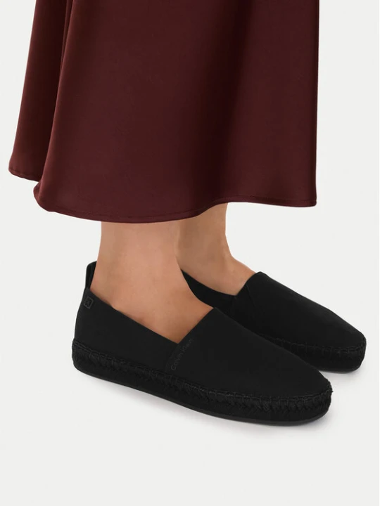 Zdjęcie produktu Espadryle Calvin Klein Oblique Espadrille Canvas HW0HW02931 Czarny