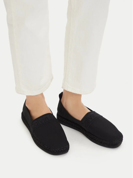 Zdjęcie produktu Espadryle Calvin Klein Oblique Espadrille Webbing HW0HW02934 Czarny