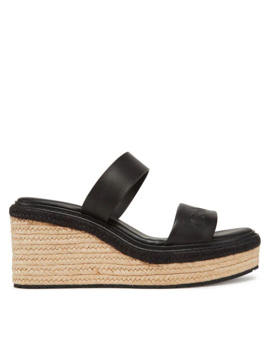 Zdjęcie produktu Espadryle Calvin Klein Wedge Sandal 50 - He HW0HW02375 Czarny