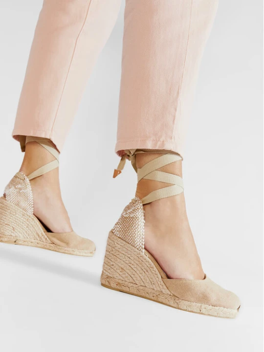 Zdjęcie produktu Espadryle Castañer Carina / 8 / 002 021642-2017 Beżowy