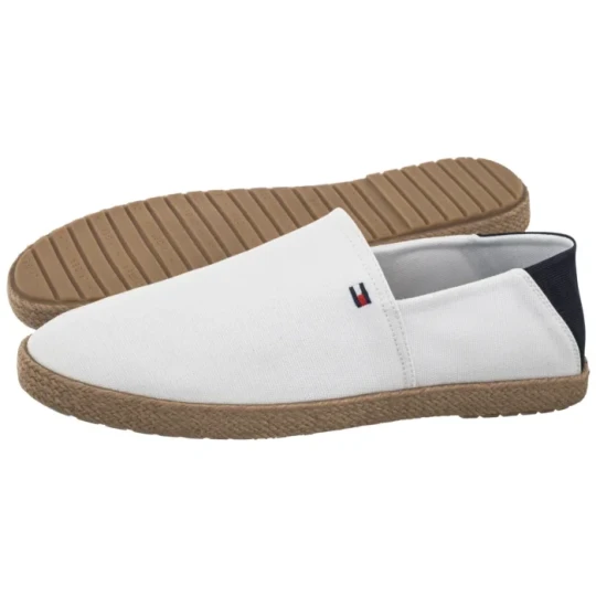 Zdjęcie produktu Espadryle Core Hilfiger Espadrille Textile White FM0FM05792 YBS (TH1480-b) Tommy Hilfiger
