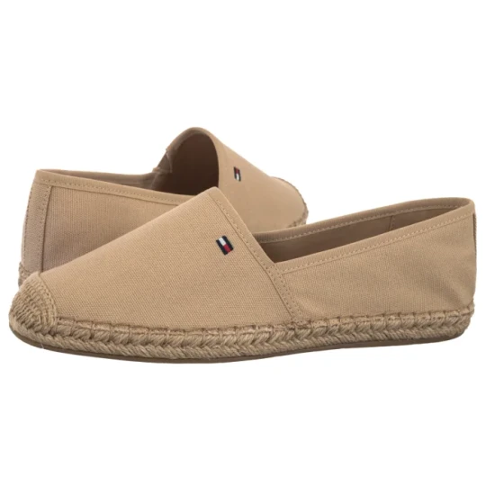 Zdjęcie produktu Espadryle Flag Canvas Espadrille Clayed Pebble FW0FW08541 AB3 (TH1264-g) Tommy Hilfiger