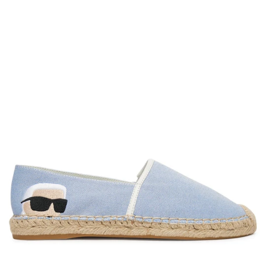 Zdjęcie produktu Espadryle KARL LAGERFELD Kamini KL80111G Błękitny Niebieski jasny