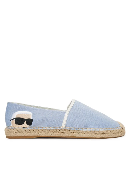 Zdjęcie produktu Espadryle KARL LAGERFELD Kamini KL80111G Błękitny Niebieski jasny