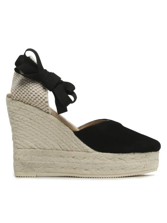 Zdjęcie produktu Espadryle Manebi Heart-Shaped Wedge Espadrilles K 1.0 WH Czarny