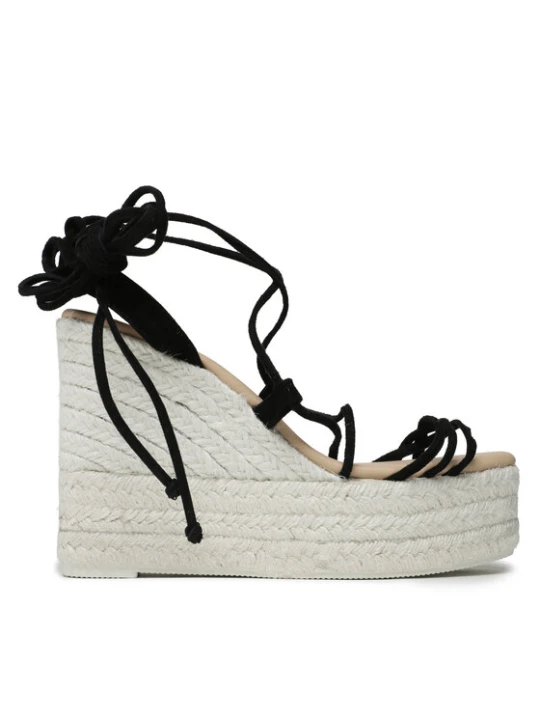 Zdjęcie produktu Espadryle Manebi Lace-Up Wedge Espadrilles L 8.6 WA Czarny