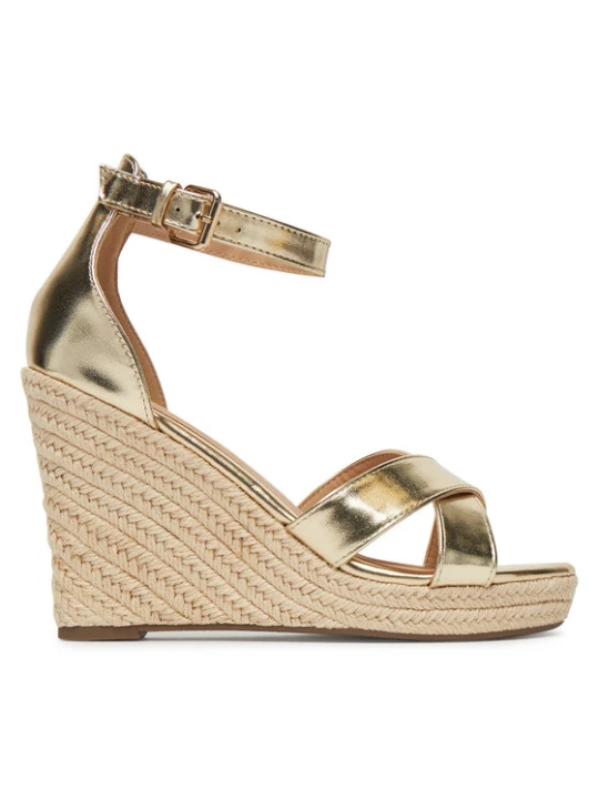 Zdjęcie produktu Espadryle ONLY Shoes Onlamelia-18 Pu Foil Wedge 15335554 Złoty