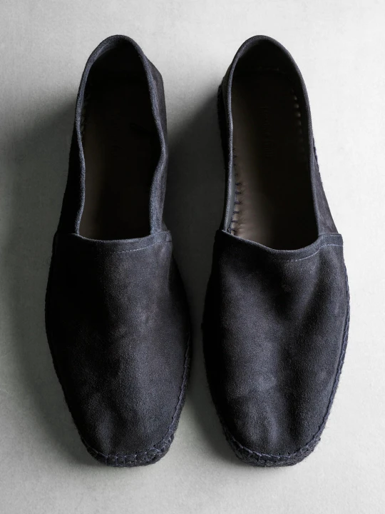 Zdjęcie produktu Espadryle Skórzane - Ciemnomorski - Massimo Dutti - Male