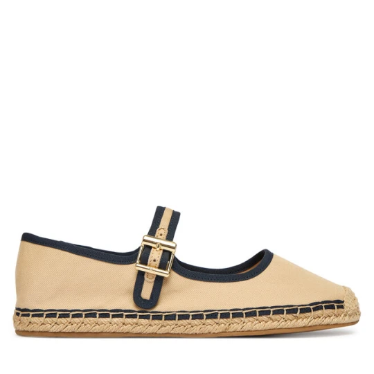 Zdjęcie produktu Espadryle Tommy Hilfiger Buckle Maryjane Espadrille FW0FW09239 Brązowy