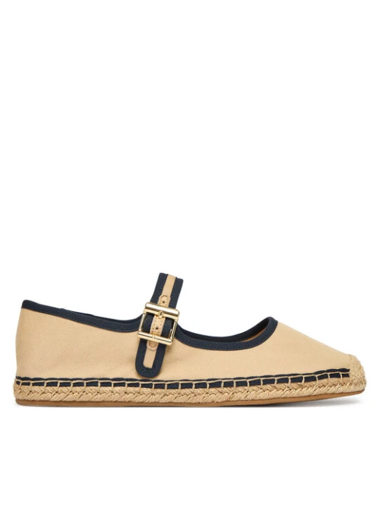 Zdjęcie produktu Espadryle Tommy Hilfiger Buckle Maryjane Espadrille FW0FW09239 Brązowy