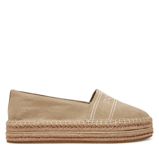 Zdjęcie produktu Espadryle Tommy Hilfiger Denim Platform Espadrille FW0FW08543 Beżowy