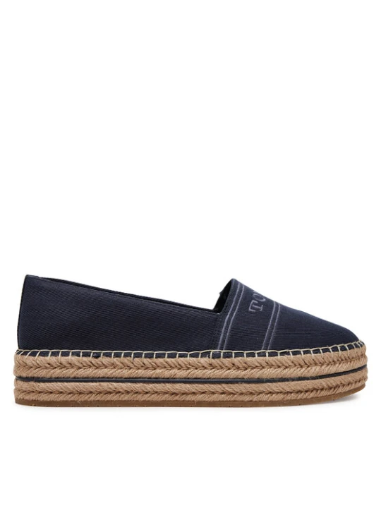 Zdjęcie produktu Espadryle Tommy Hilfiger Denim Platform Espadrille FW0FW08543 Granatowy