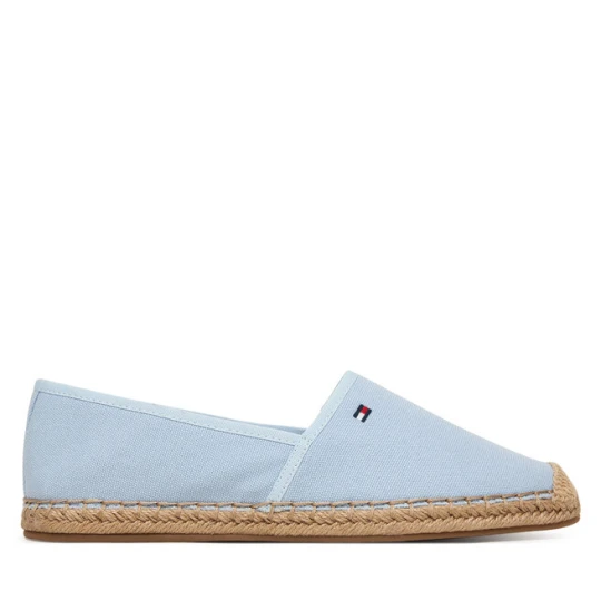 Zdjęcie produktu Espadryle Tommy Hilfiger Flag Canvas Espadrille FW0FW08541 Błękitny Niebieski jasny