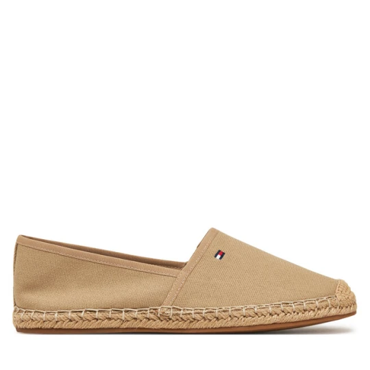 Zdjęcie produktu Espadryle Tommy Hilfiger Flag Canvas Espadrille FW0FW08541 Brązowy