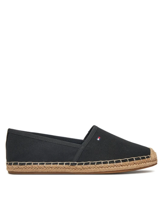 Zdjęcie produktu Espadryle Tommy Hilfiger Flag Canvas Espadrille FW0FW08541 Czarny