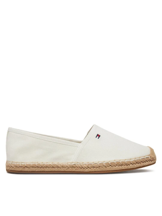 Zdjęcie produktu Espadryle Tommy Hilfiger Flag Canvas Espadrille FW0FW08541 Écru Kremowy