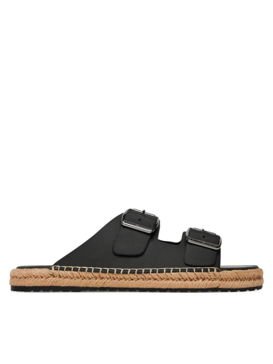 Zdjęcie produktu Espadryle Tommy Hilfiger Flex Jutte Hilfiger Lth Sandal FM0FM05646 Czarny