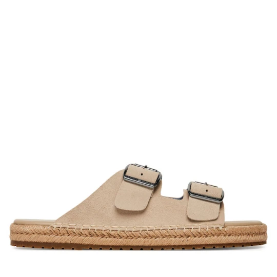 Zdjęcie produktu Espadryle Tommy Hilfiger Flex Jutte Hilfiger Suede Sandal FM0FM05503 Beżowy