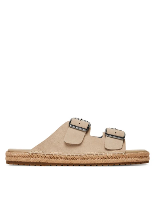Zdjęcie produktu Espadryle Tommy Hilfiger Flex Jutte Hilfiger Suede Sandal FM0FM05503 Beżowy