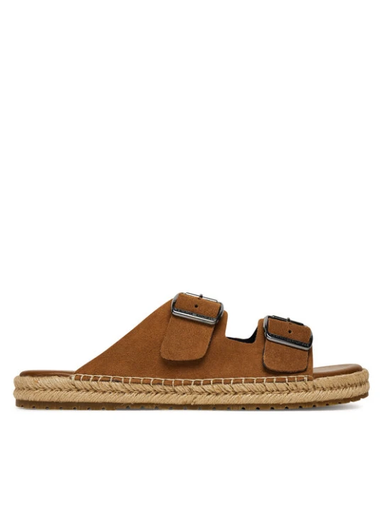 Zdjęcie produktu Espadryle Tommy Hilfiger Flex Jutte Hilfiger Suede Sandal FM0FM05503 Brązowy