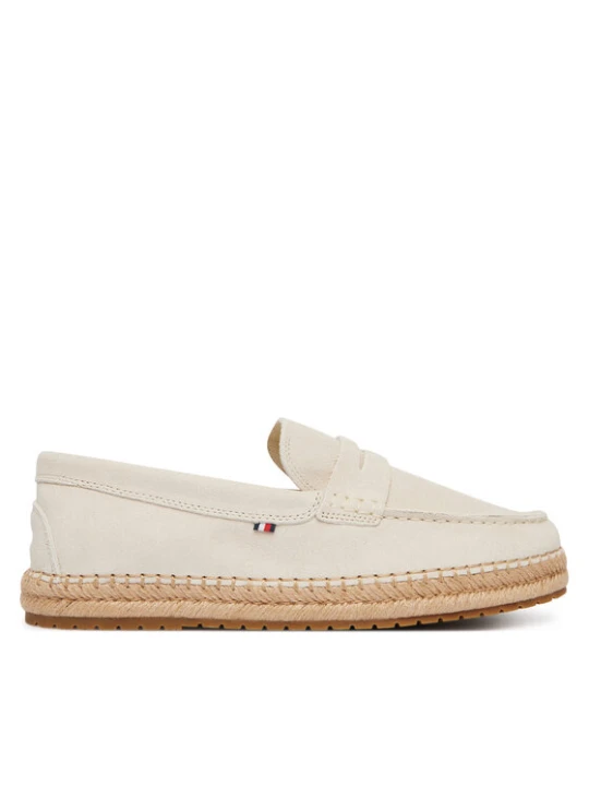 Zdjęcie produktu Espadryle Tommy Hilfiger Flexible Hilfiger Sde Espadrille FM0FM05794 Écru Kremowy