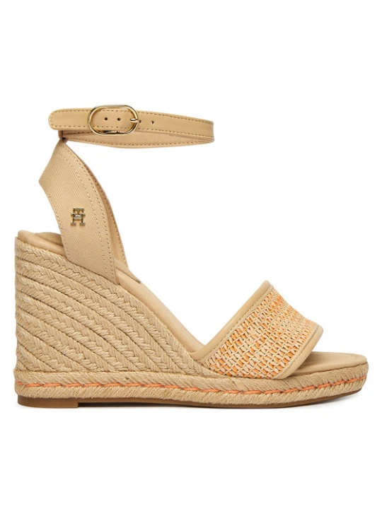 Zdjęcie produktu Espadryle Tommy Hilfiger High Wedge Espad FW0FW09471 Beżowy jasny